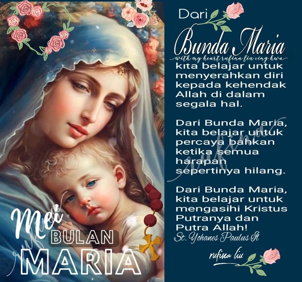 Doa Rosario Bulan Maria: Bersama Maria, Semakin Dekat dengan Yesus